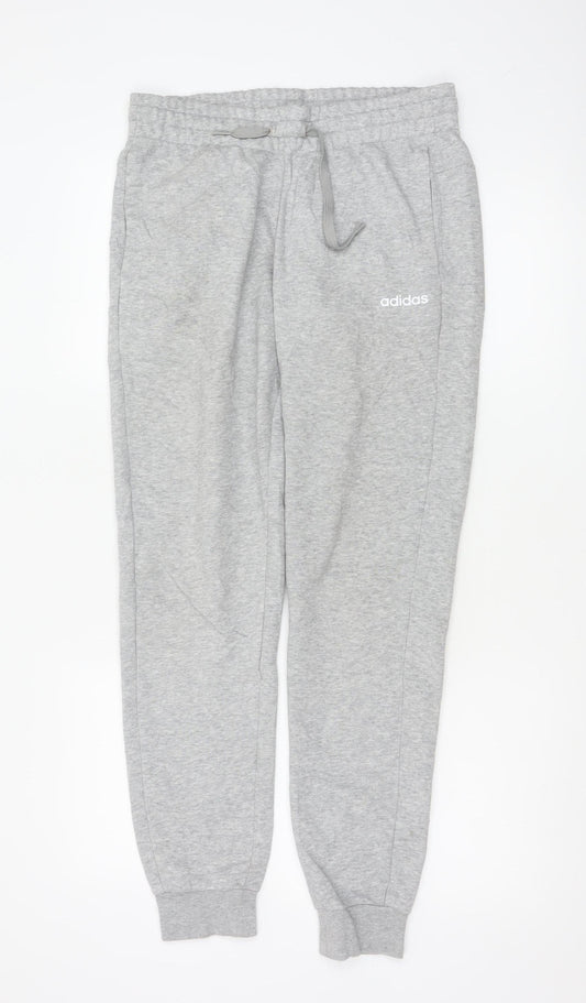 Adidas Womens Grey Jogger Sweatpants Size S Regular Fit