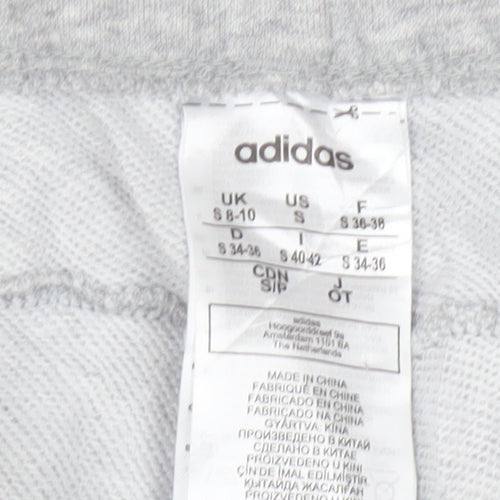 Adidas Womens Grey Jogger Sweatpants Size S Regular Fit