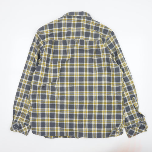 Craghoppers Men's Blue Check Flannel Long Sleeve Button-Up Shirt XL