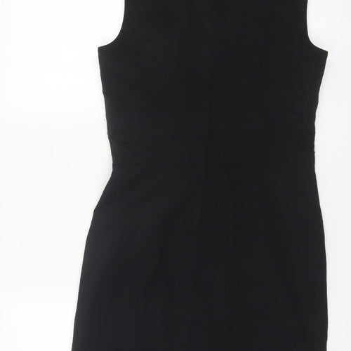 H&M Women Black Sheath Knee Length Dress Size 8 Workwear