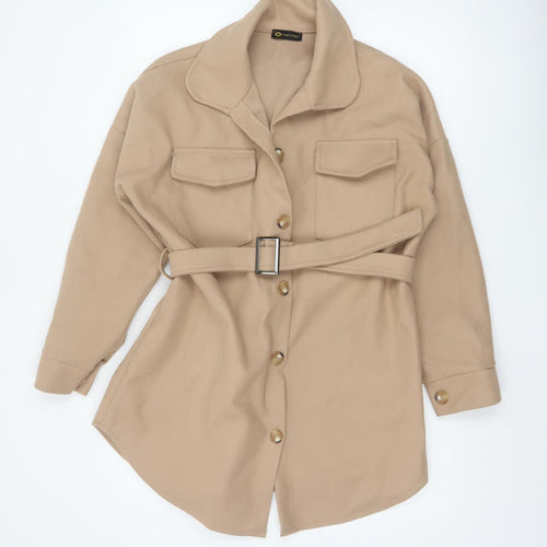 I Saw It First Women's Beige Belted Trench Coat Size S