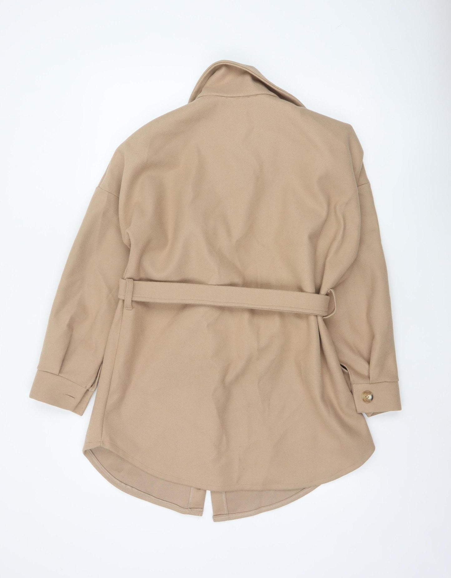 I Saw It First Women's Beige Belted Trench Coat Size S