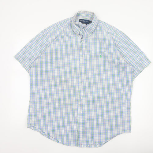 Ralph Lauren Men's Multicoloured Check Classic Fit Button-Down Shirt L
