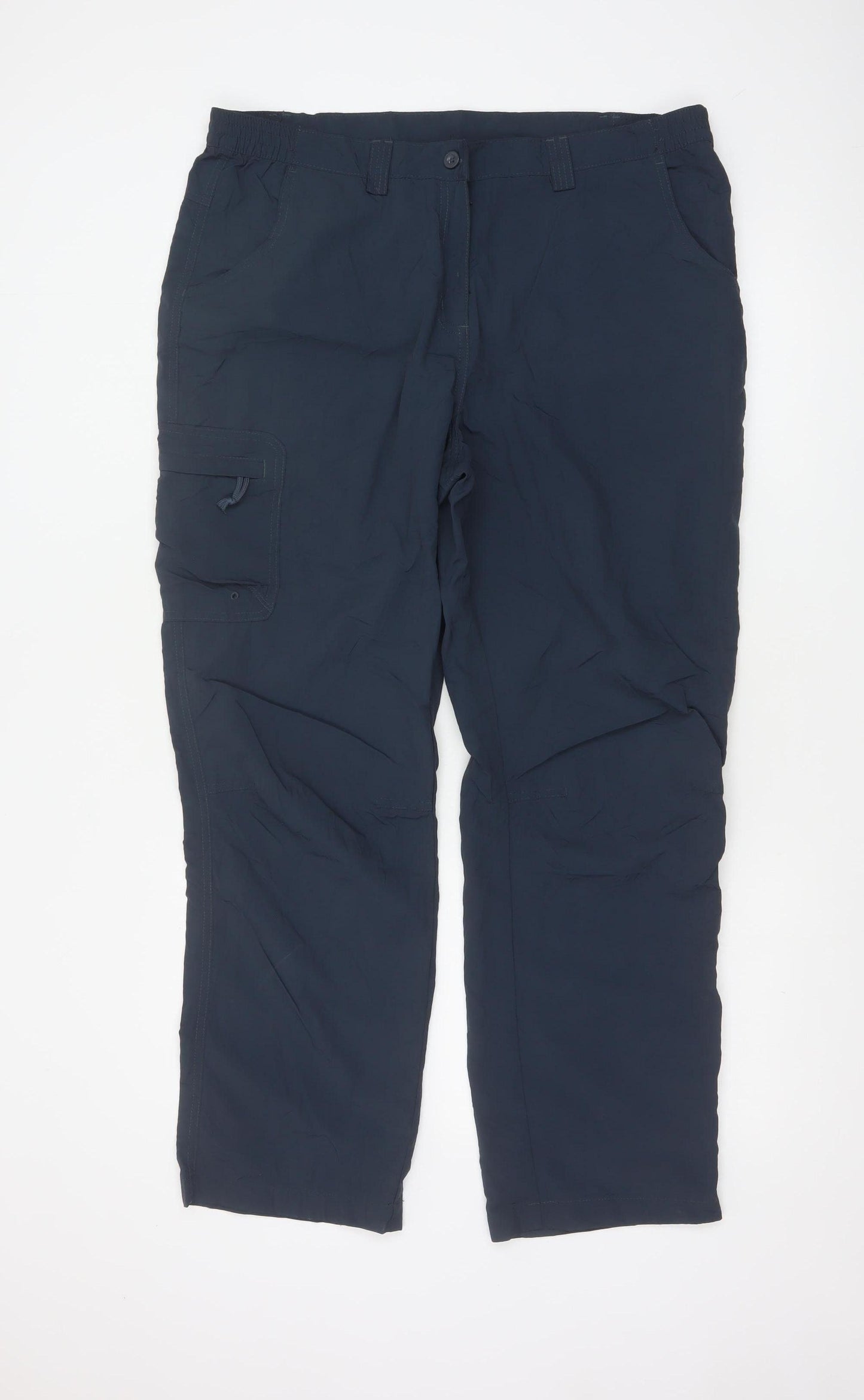 Mountain Warehouse Womens Blue Size 16 Cargo Trousers Nylon Outdoor