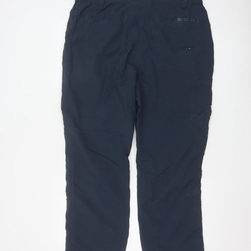 Mountain Warehouse Womens Blue Size 16 Cargo Trousers Nylon Outdoor