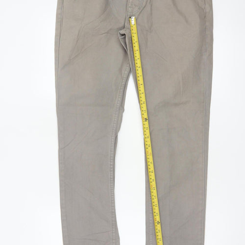 AllSaints Men's Beige Slim Fit Chino Trousers W32