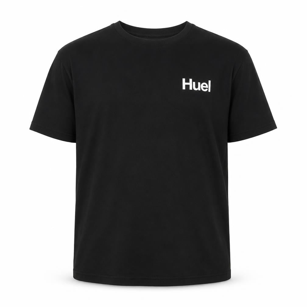 Huel Men’s Black Cotton Elastane Crew Neck 2XL T-Shirt