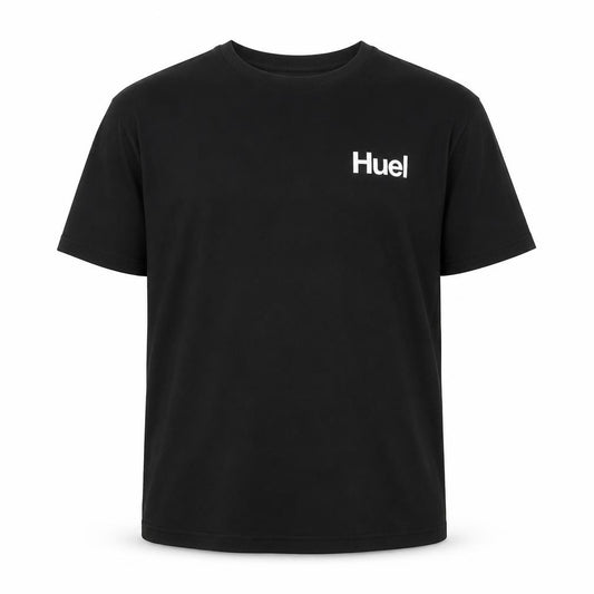 Huel Men’s Black Cotton Elastane Crew Neck 2XL T-Shirt