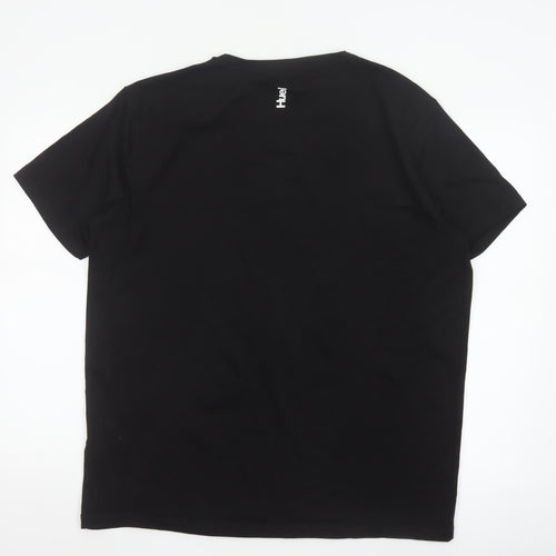 Huel Men’s Black Cotton Elastane Crew Neck 2XL T-Shirt