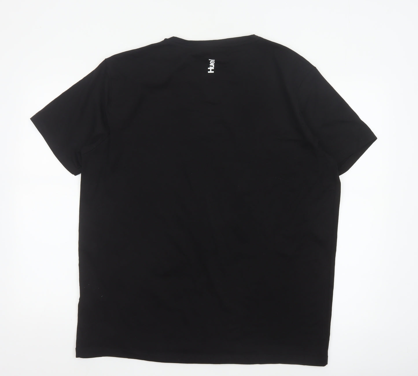 Huel Men’s Black Cotton Elastane Crew Neck 2XL T-Shirt