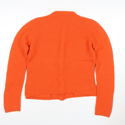 Seasalt Cornwall Women’s Orange Cardigan UK 8 Merino Wool Knit