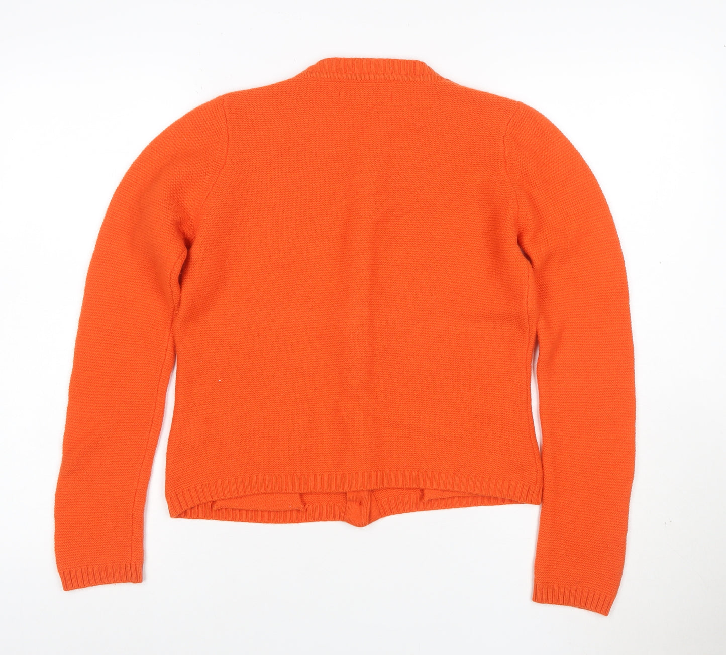 Seasalt Cornwall Women’s Orange Cardigan UK 8 Merino Wool Knit