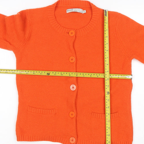 Seasalt Cornwall Women’s Orange Cardigan UK 8 Merino Wool Knit