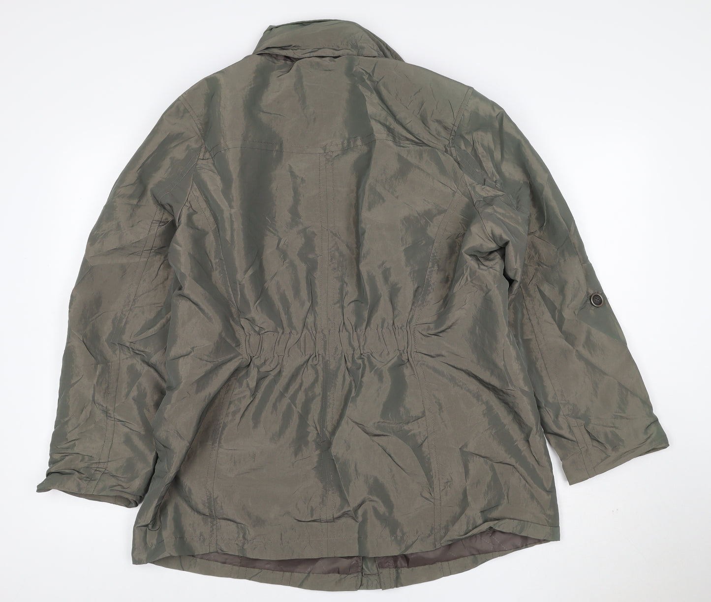 Maine New England Womens Green Size 18 Mid-Length Parka Jacket