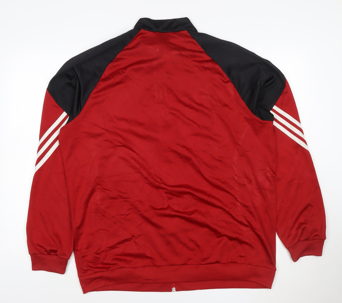 adidas Men's Red Full Zip Sports Sweatshirt XL