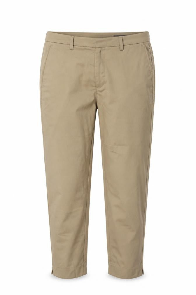 Marks and Spencer Women Beige Slim Chino Trousers Size 20 Short