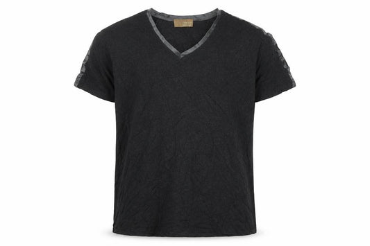 Zara Man Men's Black V-Neck Short Sleeve T-Shirt XL Classic Fit