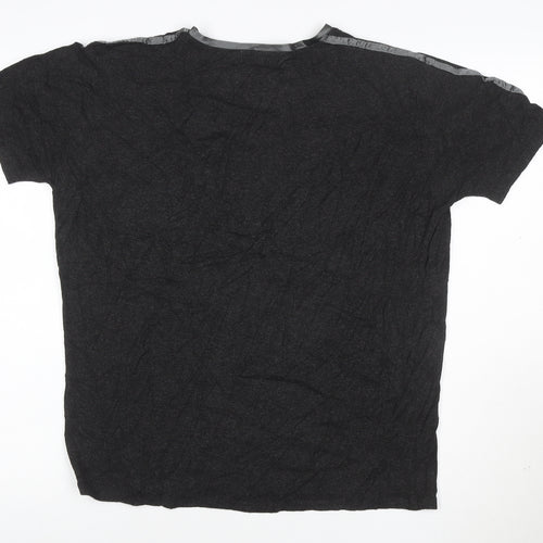 Zara Man Men's Black V-Neck Short Sleeve T-Shirt XL Classic Fit