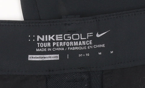 Nike Golf Men's Black Chino Trousers M 30x32 Lightweight Stretch