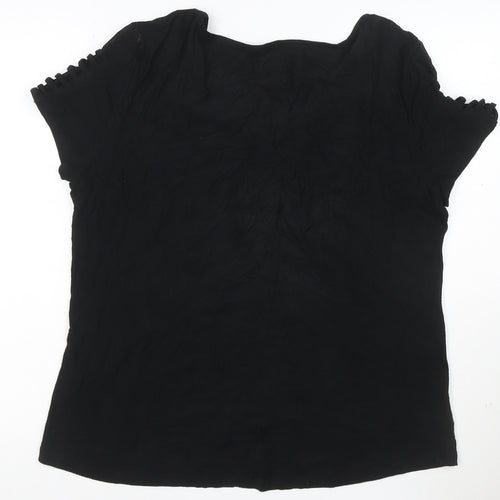 Hard Rock Cafe Womens Black XL Music Graphic Short Sleeve T-Shirt
