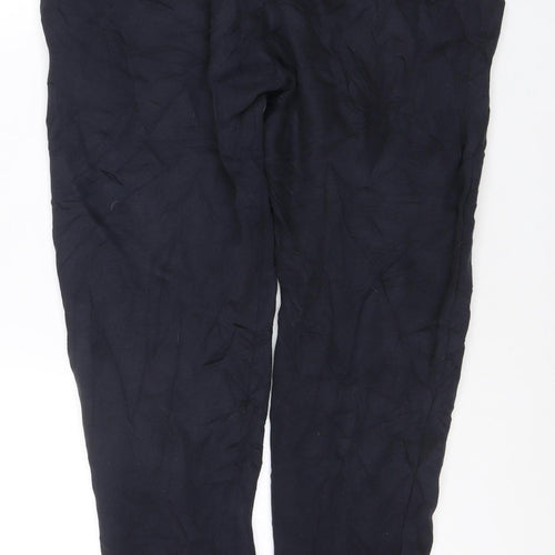 French Connection Men's Black Jogger Trousers L Lightweight Cotton Blend