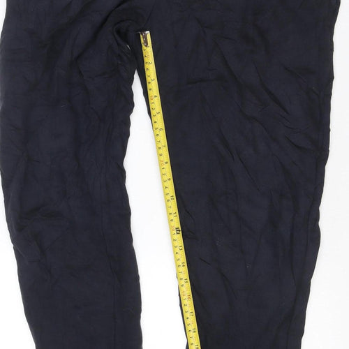 French Connection Men's Black Jogger Trousers L Lightweight Cotton Blend