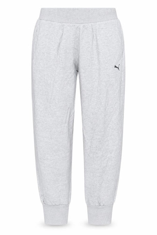 Puma Women's Grey Jogger Trousers XS Cotton Blend Activewear