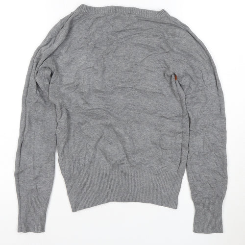 Louche Women's Grey Animal Lovebirds Knit Jumper XS