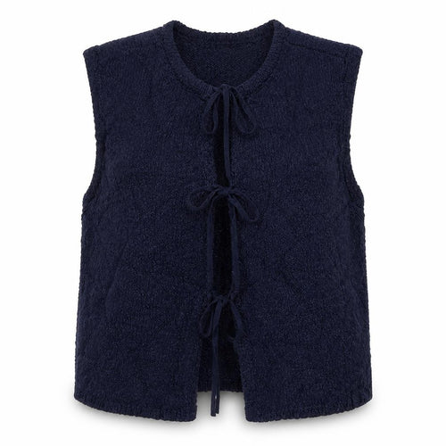 Marks and Spencer Women’s Blue Knit Sleeveless Vest M