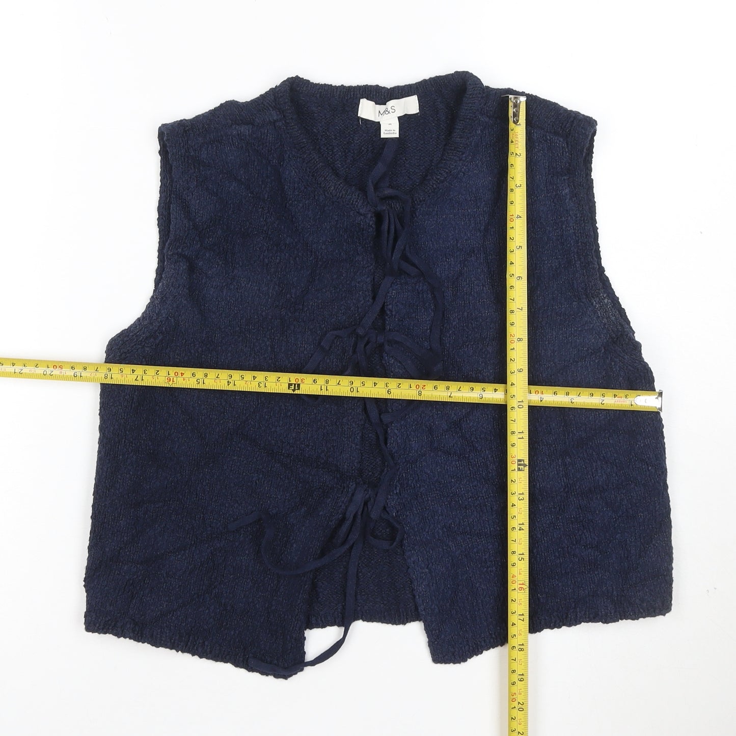 Marks and Spencer Women’s Blue Knit Sleeveless Vest M