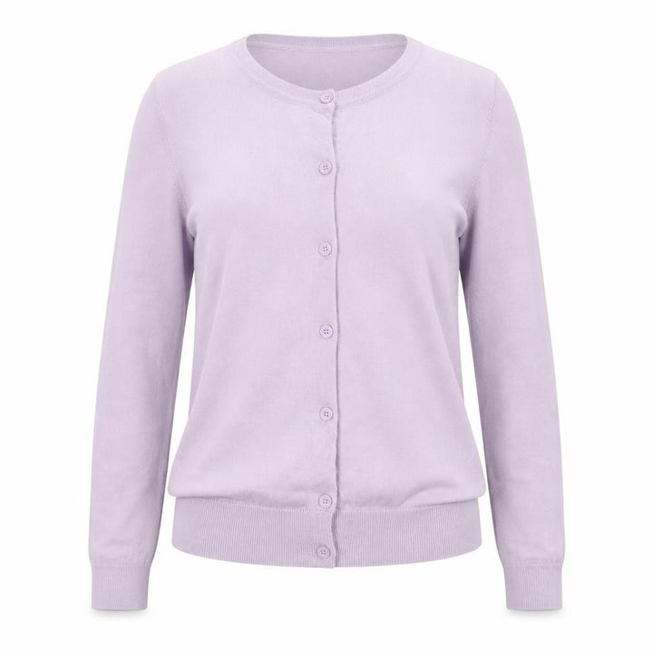 New Look Womens Lilac Cardigan Size 12 Long Sleeve Button Knit