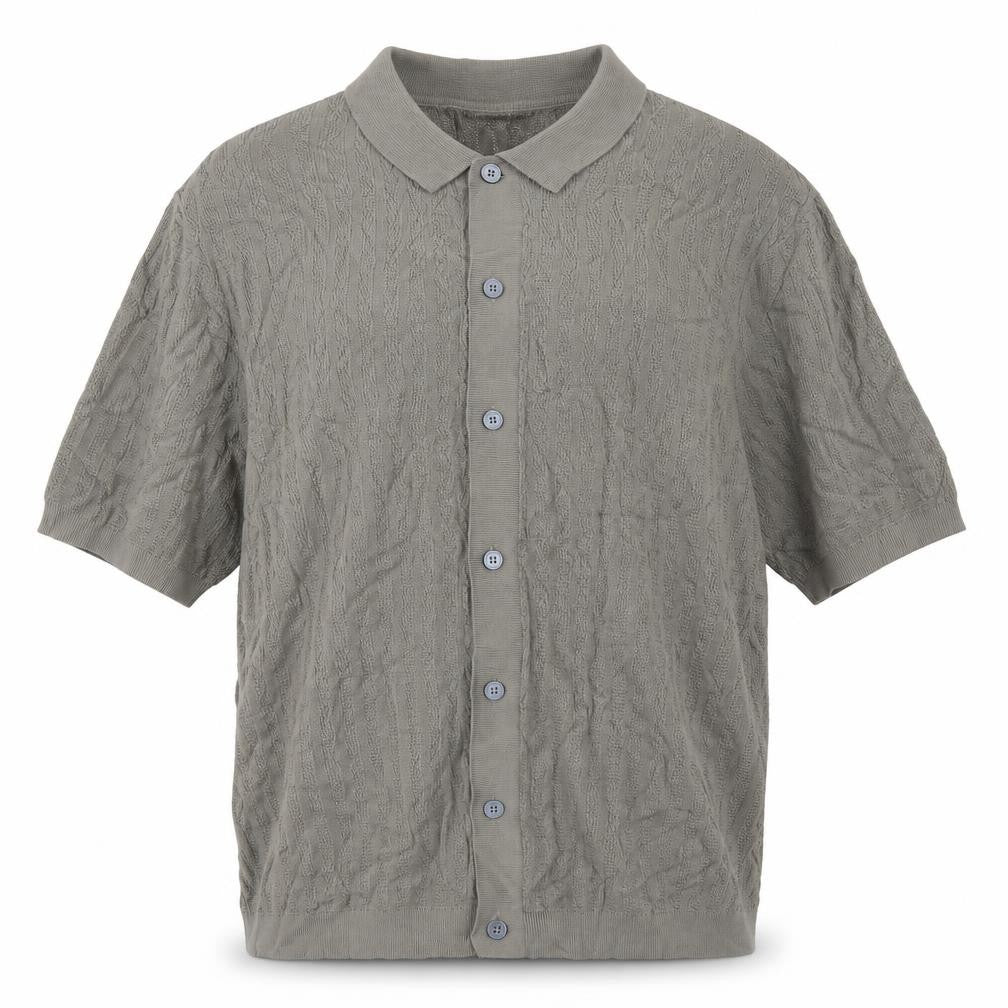 Front view of Marks & Spencer Autograph Women's Grey 3XL Short Sleeve Collared Cardigan