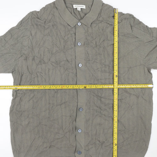 Marks and Spencer Autograph Women's Grey 3XL Short Sleeve Collared Cardigan