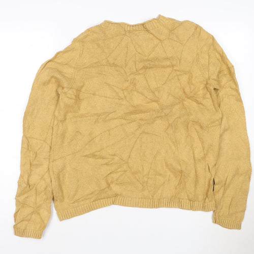Seasalt Cornwall Women’s Yellow Cotton Crew Neck Jumper Size L