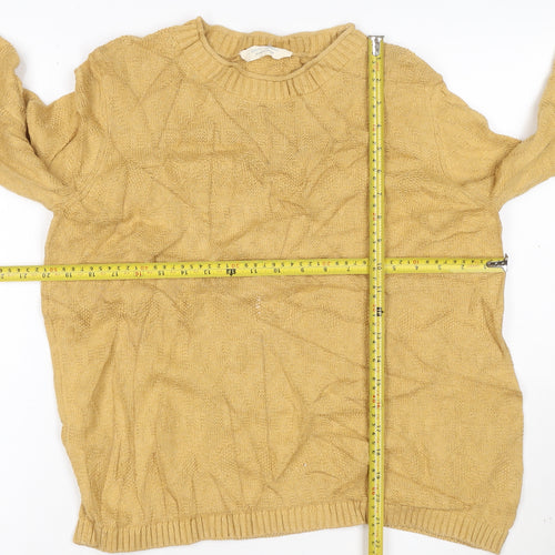 Seasalt Cornwall Women’s Yellow Cotton Crew Neck Jumper Size L