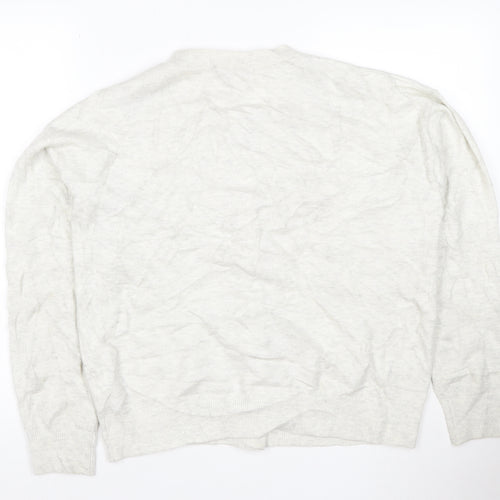 Marks and Spencer Women's Ivory Knit Button Cardigan Size M