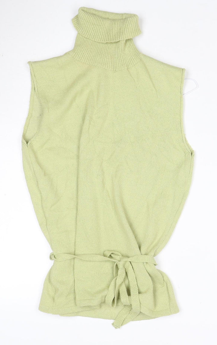 Kaliko Women's Green Knit Strapless Tie Blouse Size 12