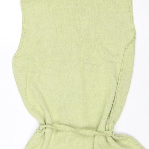 Kaliko Women's Green Knit Strapless Tie Blouse Size 12