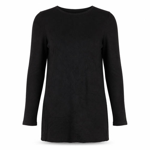 H&M Women Black XS Long Sleeve Shift Knit Dress
