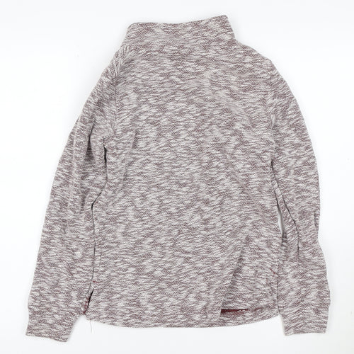 Brakeburn Women Burgundy Knit Pullover Sweatshirt UK 10
