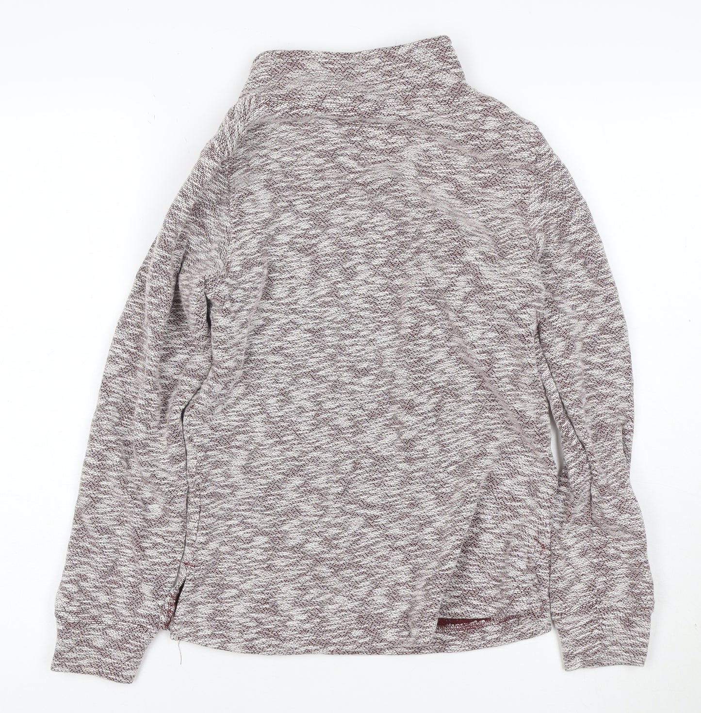 Brakeburn Women Burgundy Knit Pullover Sweatshirt UK 10