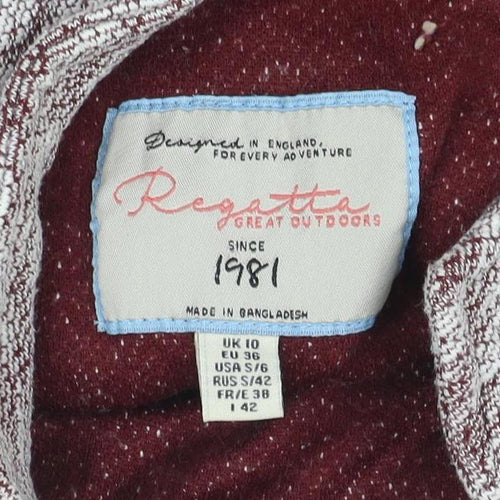 Brakeburn Women Burgundy Knit Pullover Sweatshirt UK 10