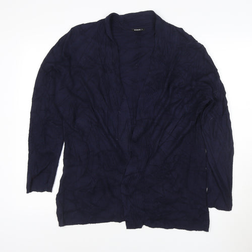 Roman Women’s Blue Long Sleeve Open Knit Cardigan Size 20