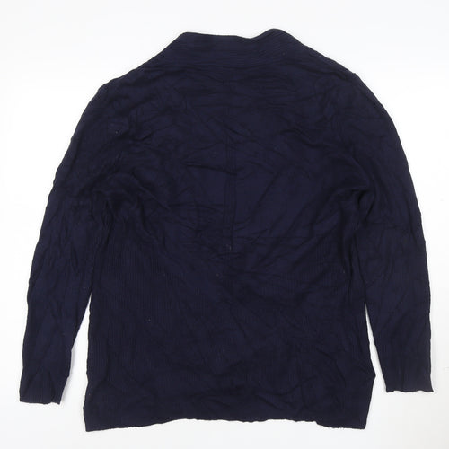 Roman Women’s Blue Long Sleeve Open Knit Cardigan Size 20