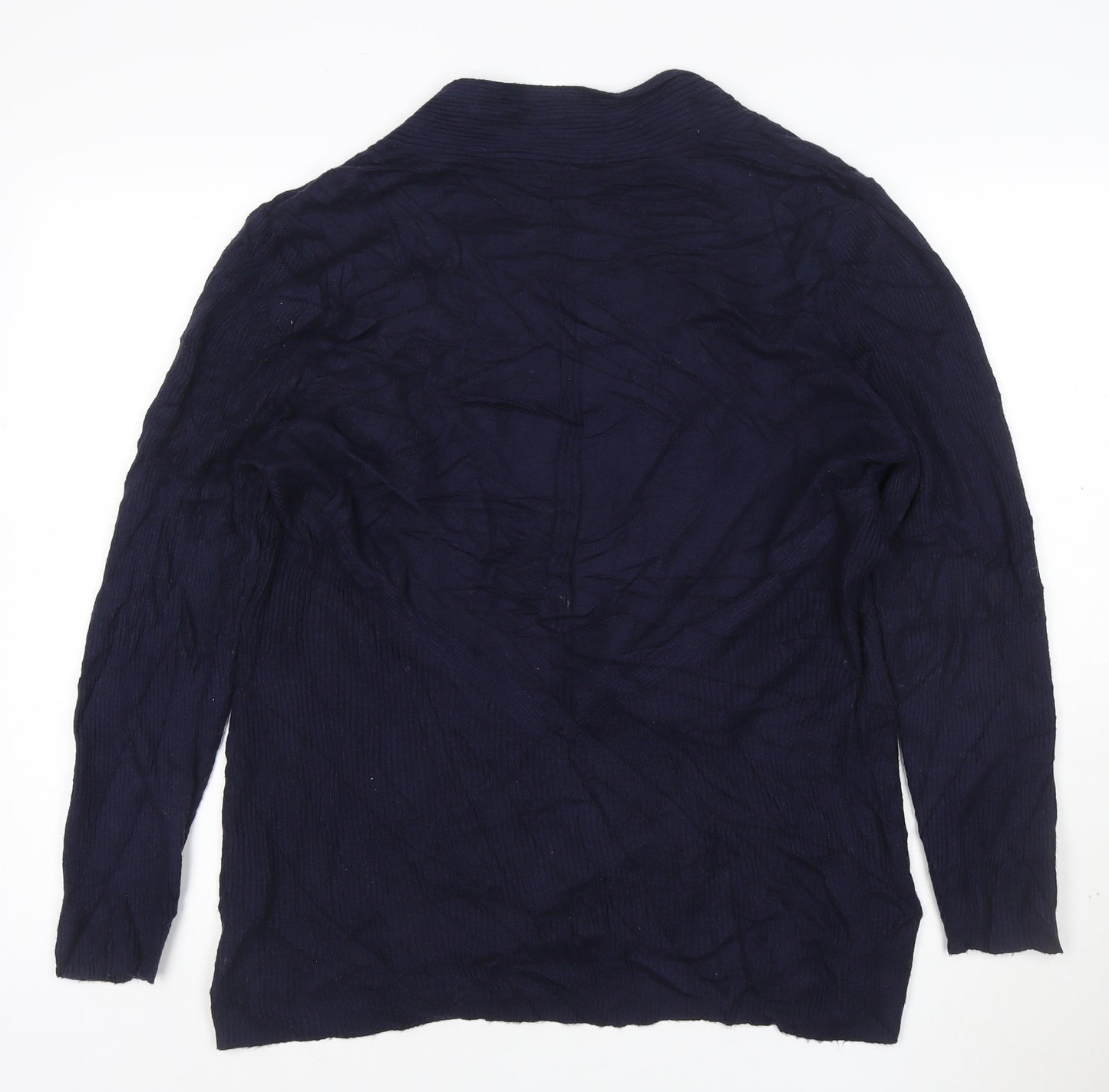 Roman Women’s Blue Long Sleeve Open Knit Cardigan Size 20