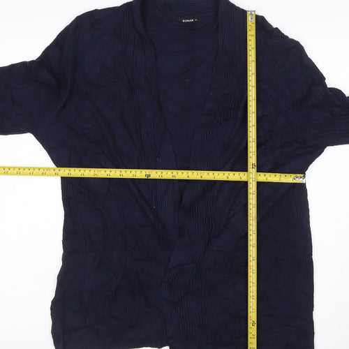 Roman Women’s Blue Long Sleeve Open Knit Cardigan Size 20