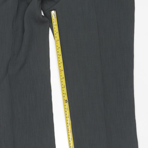Simon Daniels Women's Black Size 10 Wide-Leg Polyester Trousers