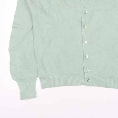 Arnold Palmer Robert Bruce Men's Green L V-Neck Button Cardigan