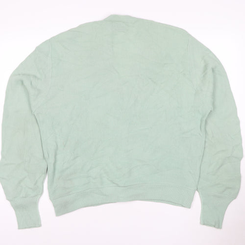 Arnold Palmer Robert Bruce Men's Green L V-Neck Button Cardigan