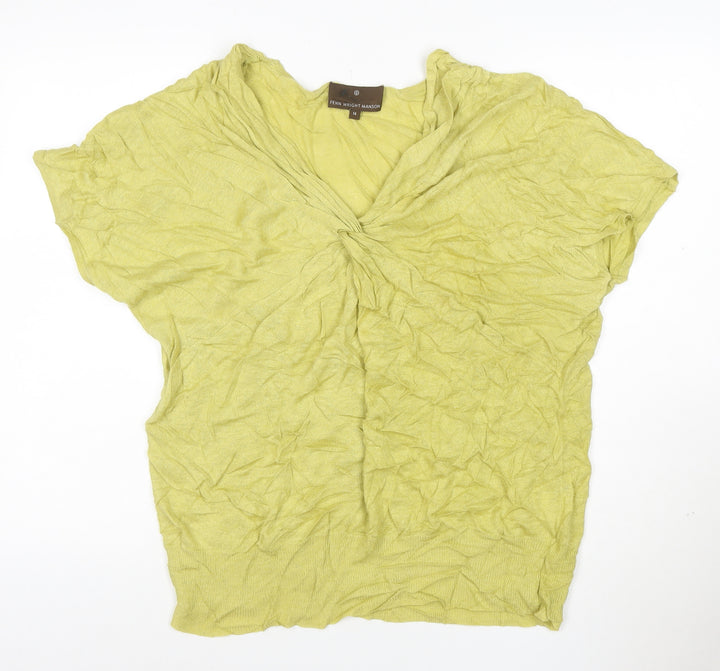 Fenn Wright Manson Women’s Green Linen Blend Tunic Blouse Size 14
